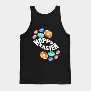 A Set of Colorful Easter Eggs for a Happy Easter Tank Top